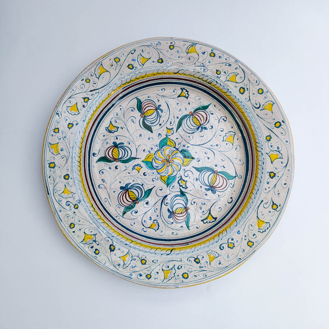 Riya Piatto Decorativo In Vetro Stelia Con Rilievo - Trasparente, Diametro 33 Cm - Piatto Per Frutta O Candele