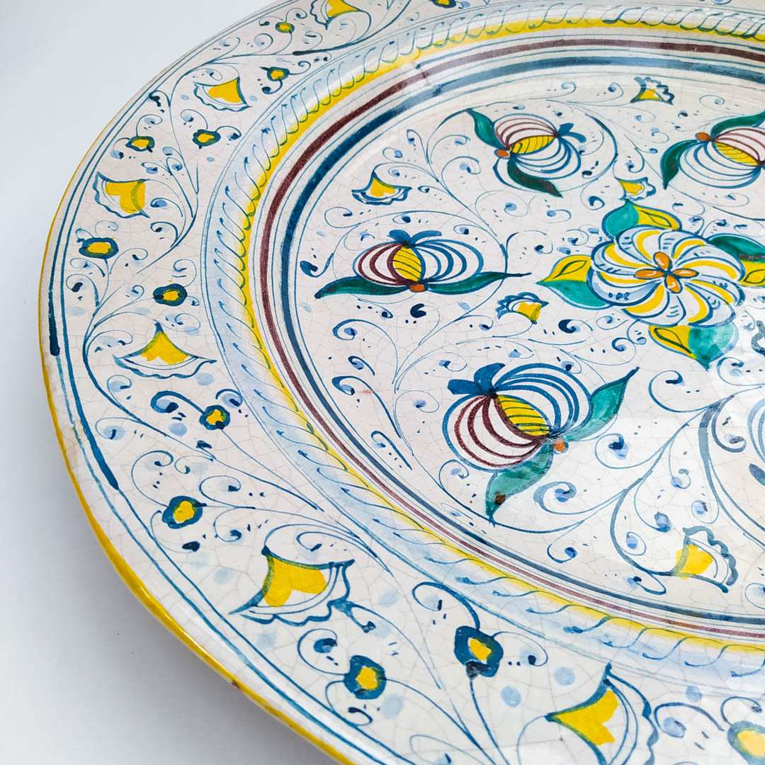 Riya Piatto Decorativo In Vetro Stelia Con Rilievo - Trasparente, Diametro 33 Cm - Piatto Per Frutta O Candele