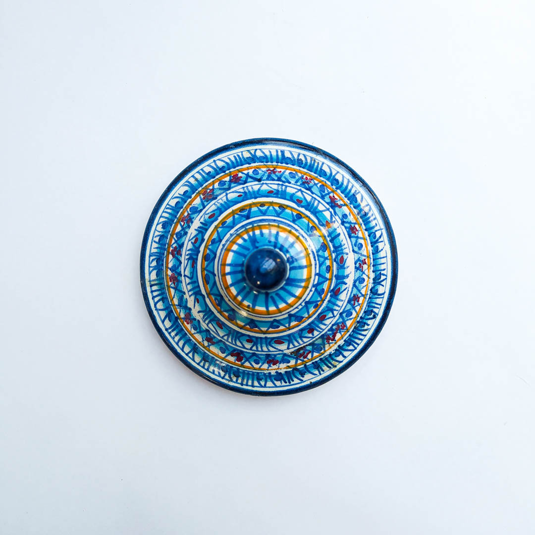 Brocca Da Vino In Ceramica Siciliana Di Caltagirone CEAR: 1/2 Litro, Ø15 Cm, Artigianato Tradizionale