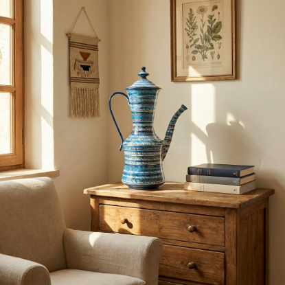 Immagine di Brocca in ceramica siciliana