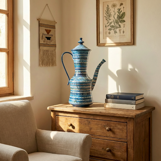 Immagine di Brocca in ceramica siciliana