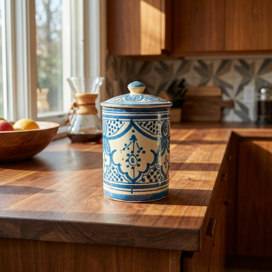 Immagine di Barattolo in ceramica marocchino
